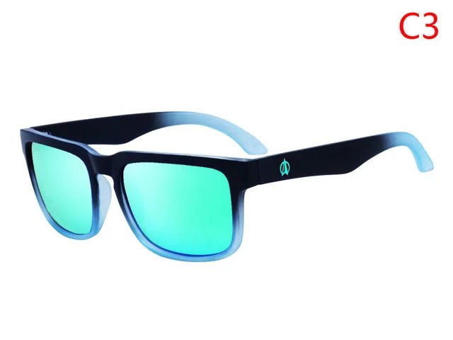 Men's polarized night vision driving sunglasses by MANDOTOS INTERNATIONAL, Viahda V5089, with tinted lenses for improved nighttime visibility.