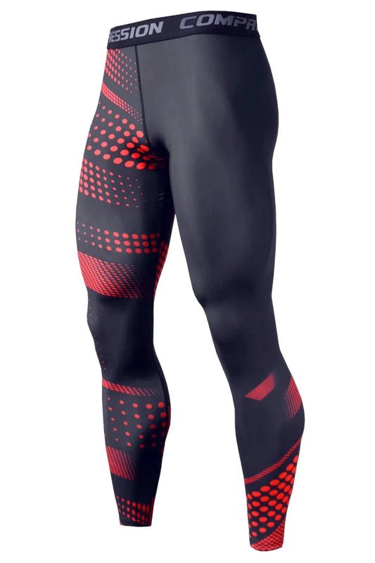 Men's slim-fit quick-dry workout trousers by MANDOTOS INTERNATIONAL, shown in a sleek, athletic fit with breathable fabric.