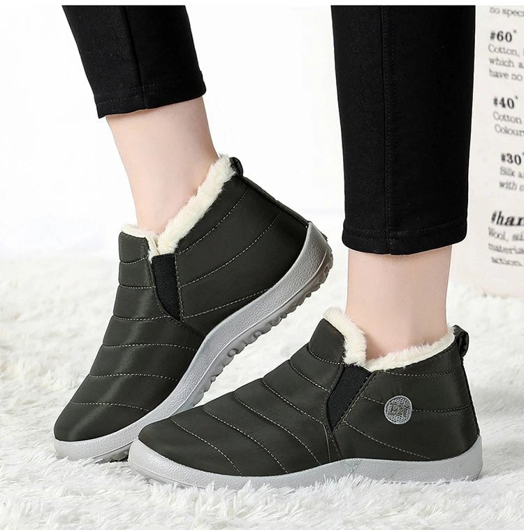 Men's waterproof winter snow boots by MANDOTOS INTERNATIONAL, outdoor work shoes in plus size with rugged design and sturdy soles.