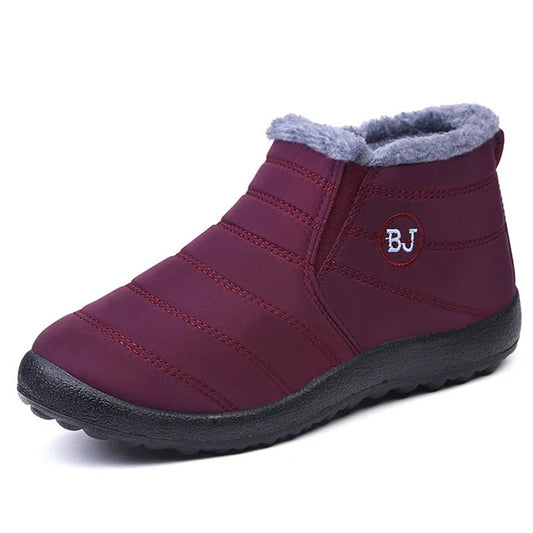 Men's waterproof winter snow boots by MANDOTOS INTERNATIONAL, outdoor work shoes, plus size, sturdy and insulated for cold weather.