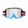 Mandotos International mountain bike goggles and off-road motorcycle sunglasses with tinted lenses and adjustable straps.