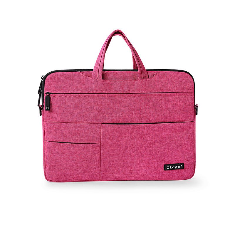 Mandotos International Okade Super Thin Waterproof Shockproof Shoulder Bag for 11, 13, and 15-inch MacBook Pro and Air laptops.