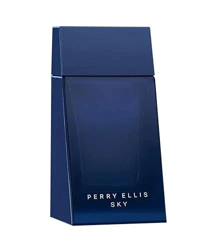 Perry Ellis Aqua Citrus men's 3.4 oz EDT bottle, featuring a sleek design and citrus scent, displayed on a neutral background.