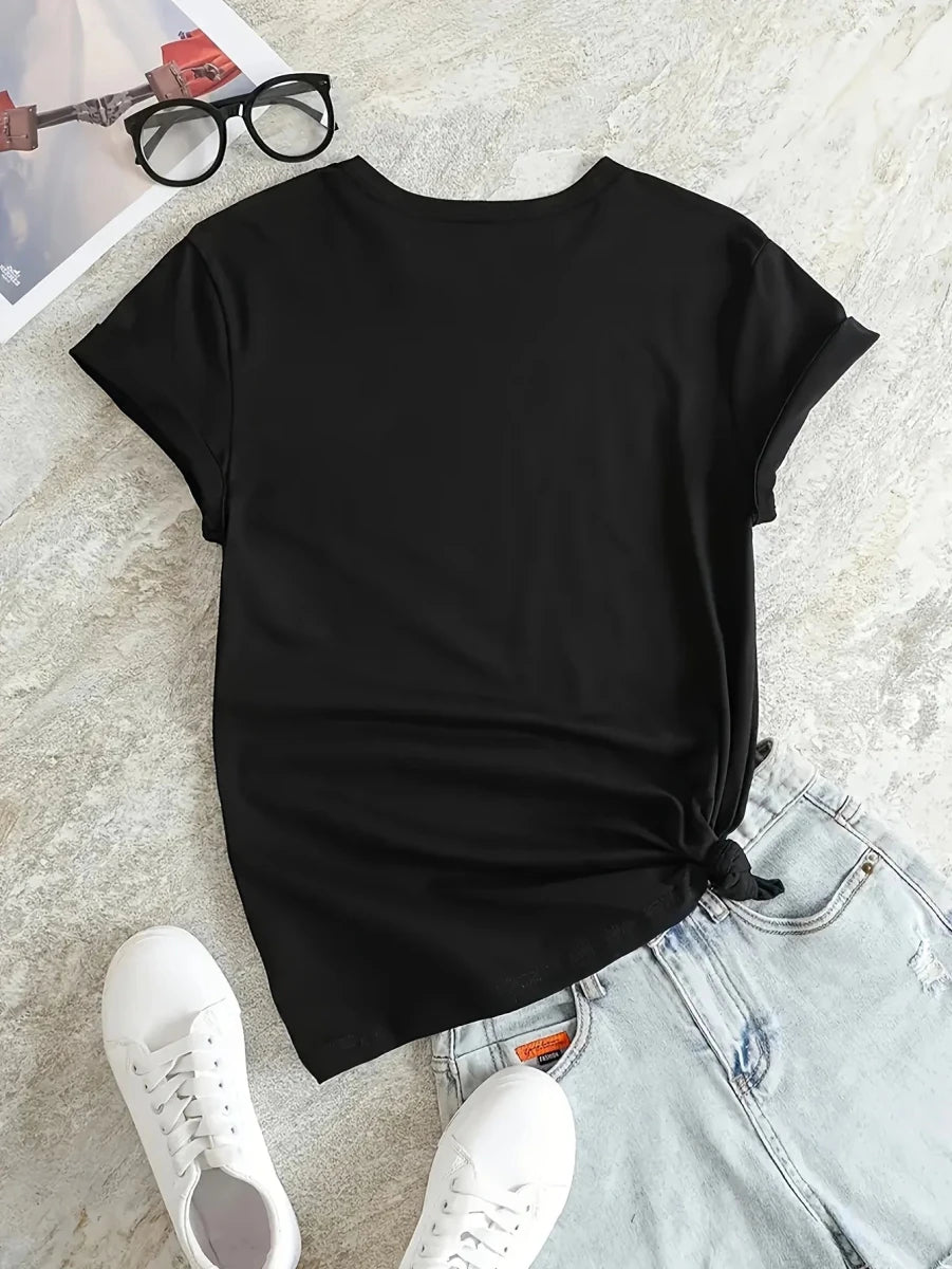 Mandotos International playful heart print junior T-shirt with fun design, ideal for daily outings and casual wear.