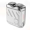 Mandotos International portable electric shaver for men, compact USB-powered razor for face, body, and bikini shaving.