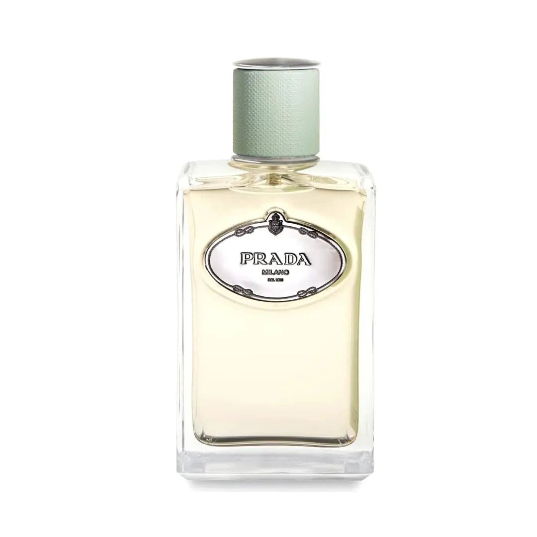 Prada Infusion D'Iris EDP women's spray, 1.7 oz bottle, elegant fragrance with floral and iris notes.