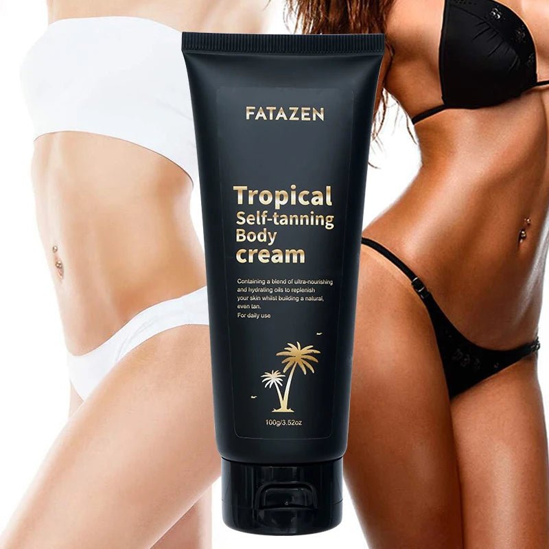Mandotos International Quick 3Hrs Tan Butter Cream Sunscreen Sunless Tanning Lotion for body care with a smooth, creamy texture.