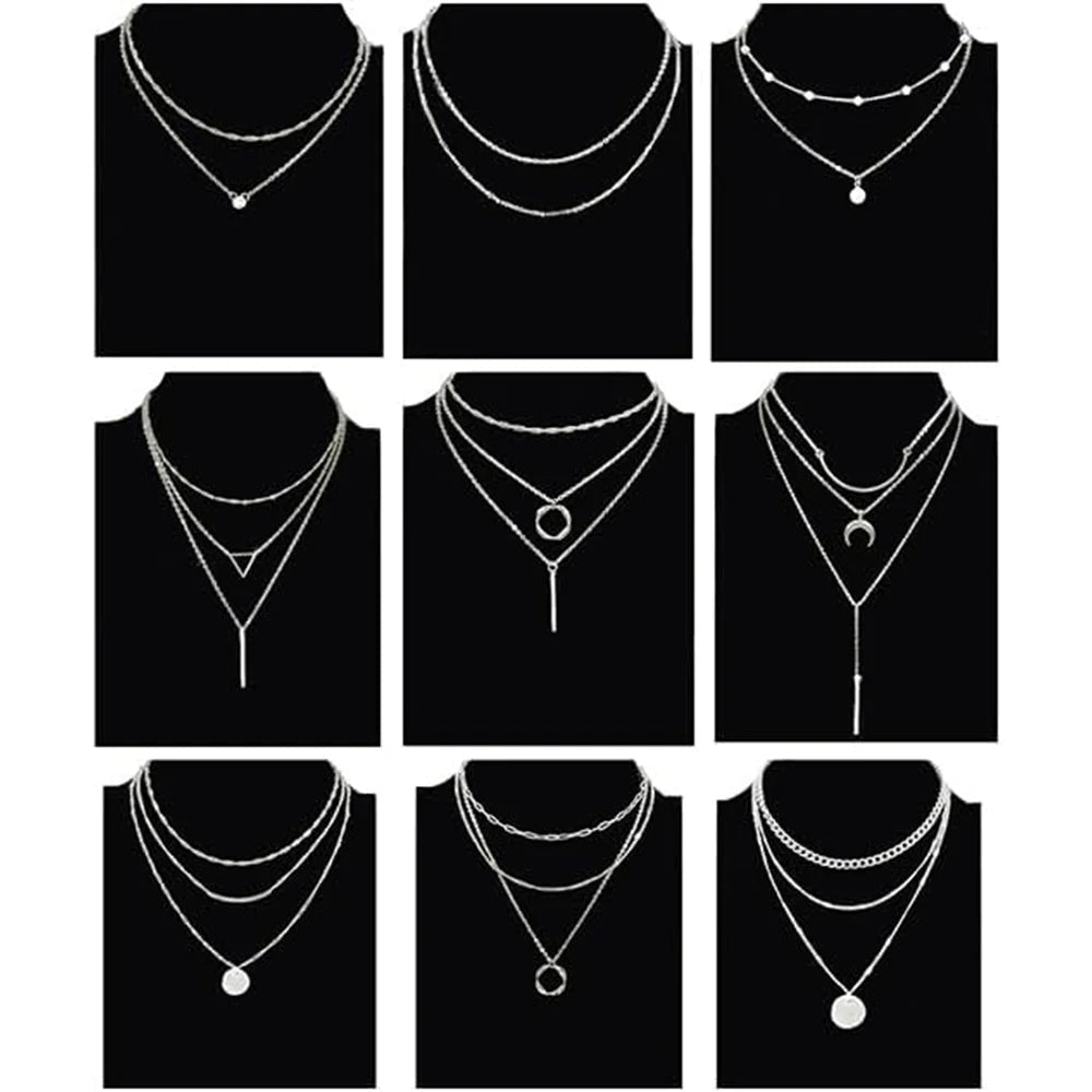 Mandotos International retro geometric pendant necklace featuring bold shapes, perfect for trendy travel dates and stylish outfits.