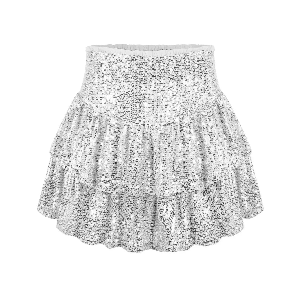 African high waist sequin mini skirt by MANDOTOS INTERNATIONAL, featuring vibrant dashiki print and summer-ready design.