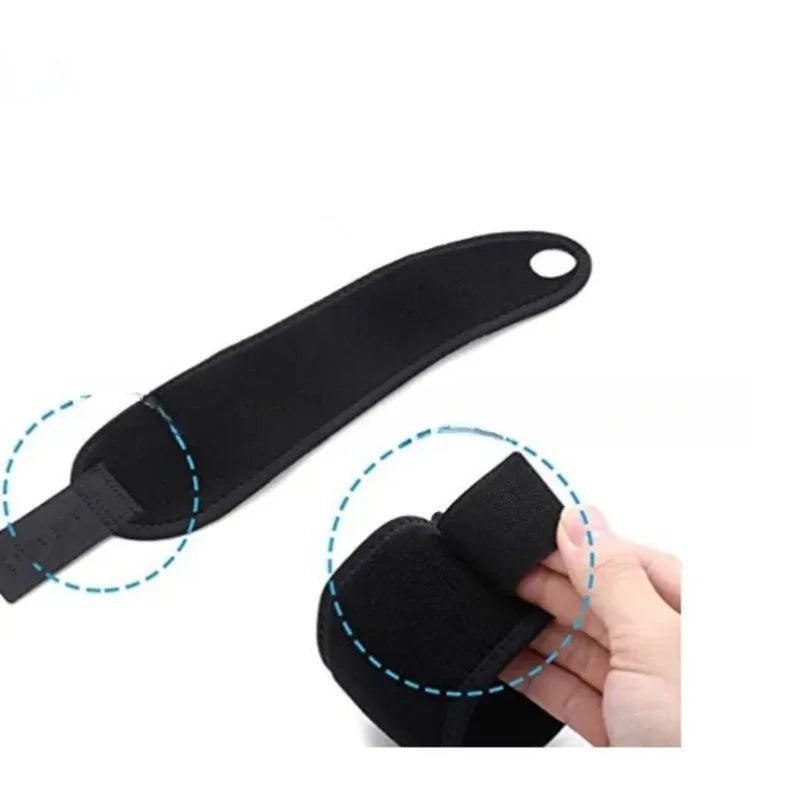 Mandotos International sports pressure wristband for badminton, basketball, and tennis, suitable for men and women, adjustable fit.