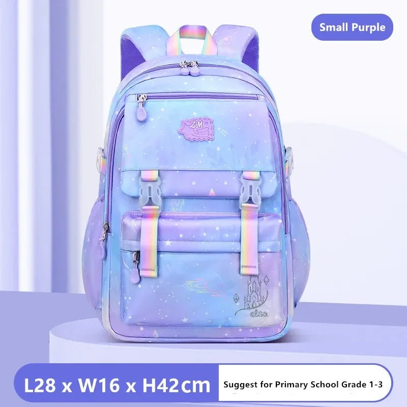 Stylish waterproof nylon backpack by MANDOTOS International, perfect for travel, school, or sports, with unisex design.
