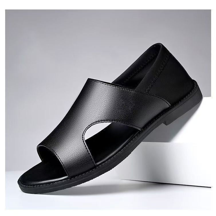 Mandotos International men's summer beach sandals with soft soles, breathable, non-slip, wear-resistant casual footwear for men.