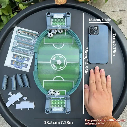 Mandotos International tabletop football game with two-player soccer table, perfect for parent-child interactive fun.