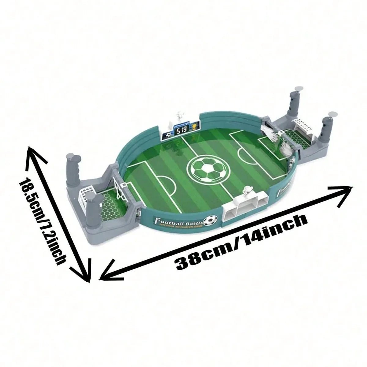 Mandotos International tabletop soccer game with two-player football table for parent-child interactive fun.