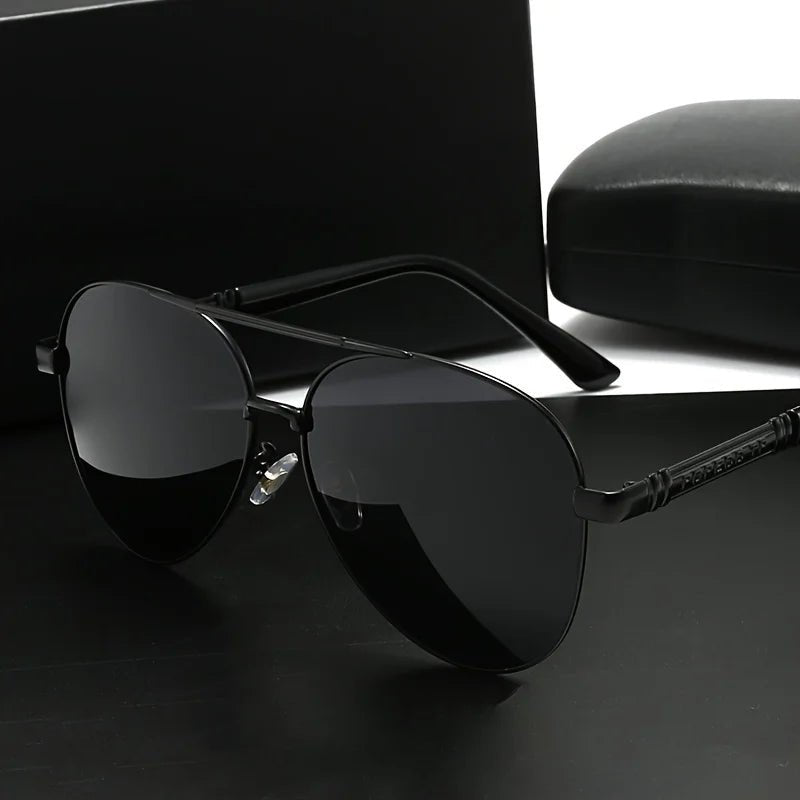 Unisex polarized stylish eyewear by MANDOTOS INTERNATIONAL, designed for travel and driving with UV protection and sleek design.