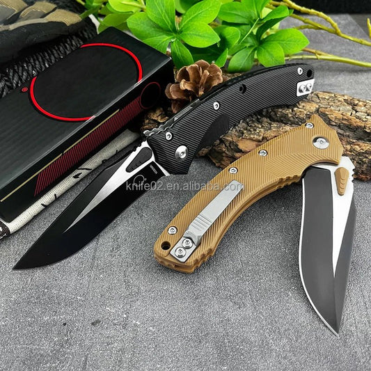 Mandotos International versatile folding hunting knife with a compact design, suitable for daily pocket EDC use.