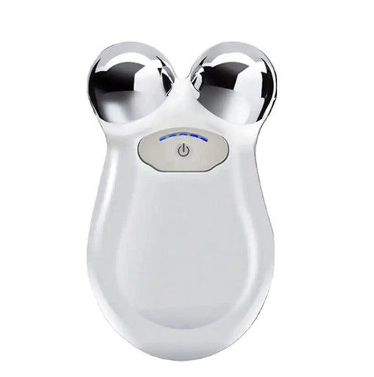 Mandotos International YouthBoost Microcurrent Facial Toner bottle with pump and label, designed for skin rejuvenation.