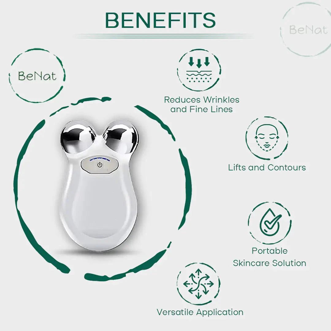 Mandotos International YouthBoost Microcurrent Facial Toner bottle with a sleek design and pump dispenser.