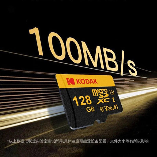 Mandotos Kodak Micro SD memory card with 64GB capacity, U3 V30 A1 class, for car camera, PC, and phone storage.