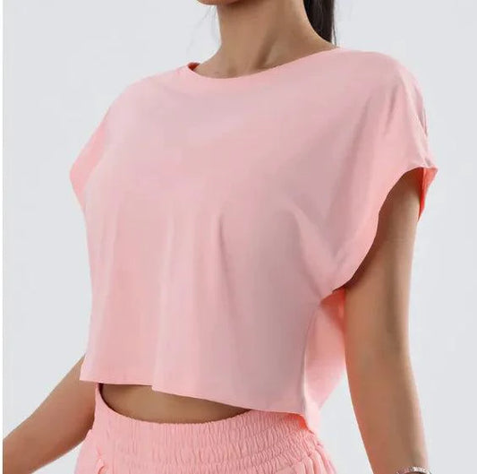 Mandotos Ladies' Summer Breeze Tee in light fabric, featuring a relaxed fit and short sleeves, perfect for warm weather.
