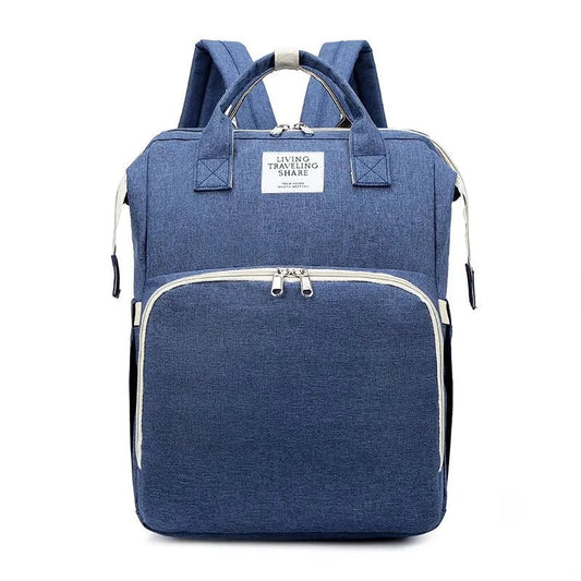 Large-capacity Mommy Bag by MANDOTOS with multiple compartments and adjustable straps, designed for moms to carry essentials comfortably.