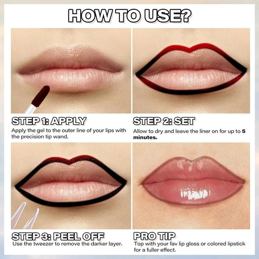 Mandotos Lasting Definition Lip Liner in No Fade, featuring a sleek pencil design and precise tip for defined lips.