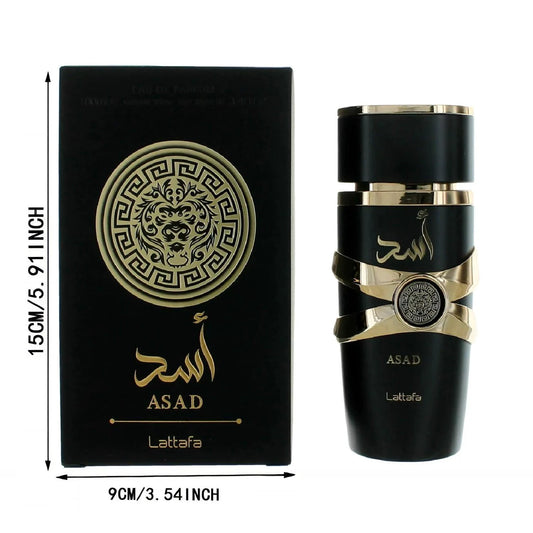 Mandotos LATTAFA Black Yara Eau de Toilette spray featuring a sleek black bottle, long-lasting Arabian fragrance for confident elegance.