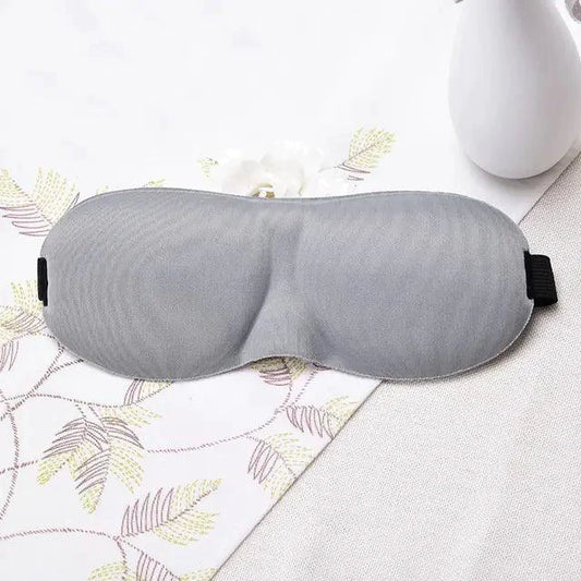 Mandotos luxury silk memory foam sleep mask with soft silk exterior and contoured design for comfortable, restful sleep.