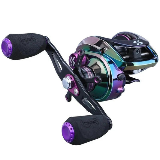 Mandotos MagnaCast precision fishing reel with sleek design and durable components for smooth casting and reeling.