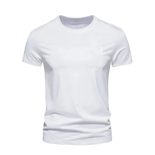 Set of five Mandotos cotton T-shirts in assorted colors, short sleeve, O-neck, casual oversized fit for men and women.