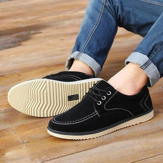Mandotos men's canvas shoes in black, Korean edition, suitable for spring and autumn, casual Old Beijing style footwear.