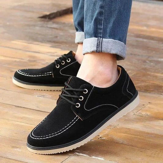 Mandotos men's canvas shoes in black, Korean edition, suitable for spring and autumn, casual Old Beijing style footwear.