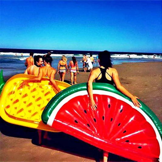 Mandotos Mega Pool Party Float in bright colors, featuring multiple air chambers and fun design for relaxing in the pool.