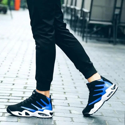 Mandotos men's air cushion basketball shoes with wear-resistant soles, designed for basketball and casual sports.