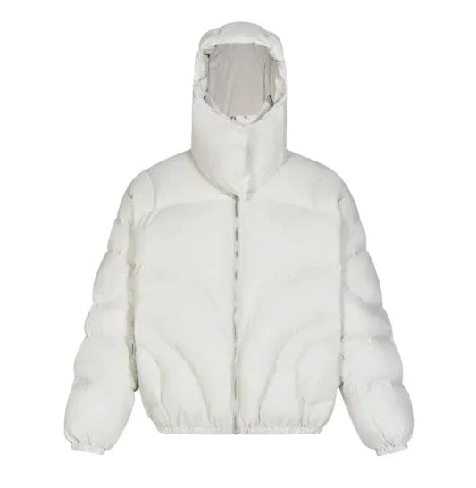 Men's MANDOTOS cotton padded coat with a detachable hood, featuring a warm, stylish design perfect for cold weather.