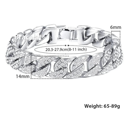 Men's gold chain bracelet by MANDOTOS featuring a sleek, luxurious design with polished links for a stylish accessory.