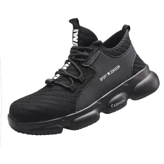 Mandotos men's steel toe safety shoes with durable construction, designed for demanding work environments and workplace protection.