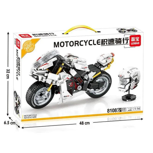 Mandotos motorcycle model educational toy with detailed plastic construction, perfect for learning and play.