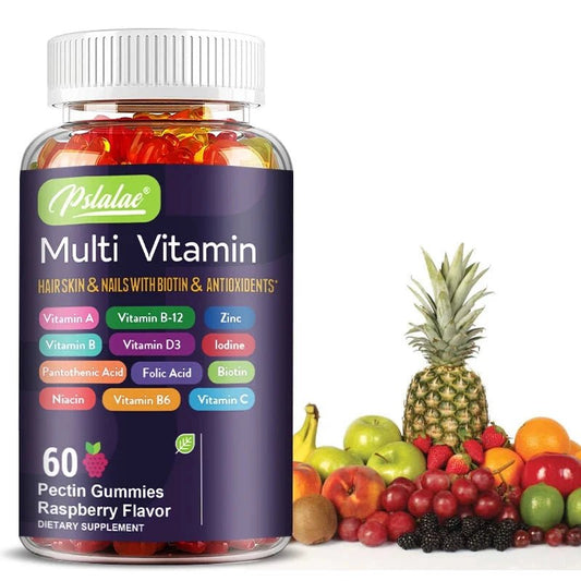 Mandotos multivitamin gummies with vitamins and minerals, featuring 60 chewable gummies for energy, immune support, and antioxidants.