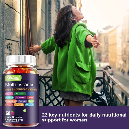 Mandotos multivitamin gummies with vitamins and minerals for energy, immune support, and antioxidants, 60 gummies in a bottle.