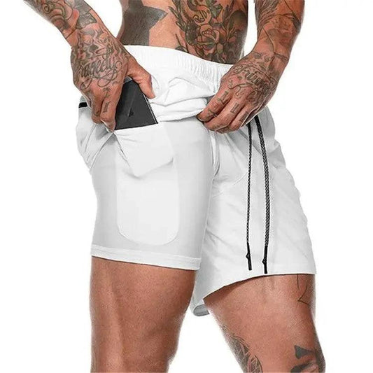 Mandotos pocket compression shorts in black, featuring a built-in pocket and snug fit for athletic performance and comfort.