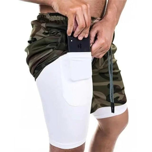 Mandotos pocket compression shorts shown in black with side pockets, designed for athletic support and comfort.