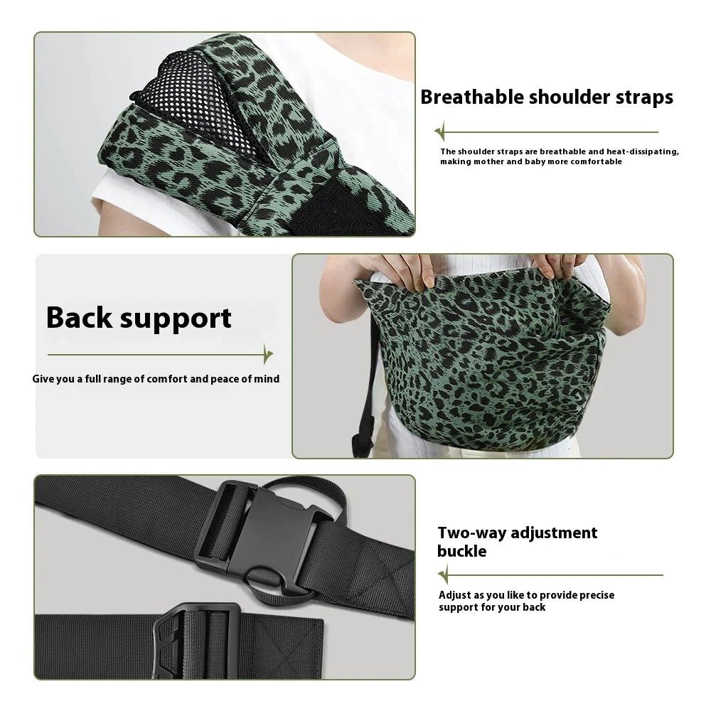 Mandotos portable one-shoulder strap designed for big baby carriers, adjustable and comfortable for secure carrying.