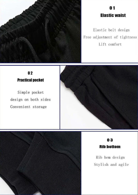 Mandotos PUAIA Print men's jogger pants in solid color, suitable for autumn/winter, featuring a loose fit and streetwear style.