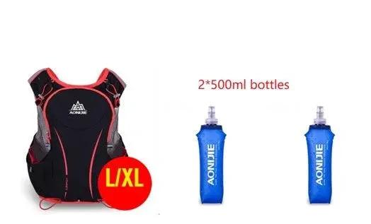 Mandotos running water bag backpack sports vest with adjustable straps and hydration pouch for outdoor activities.
