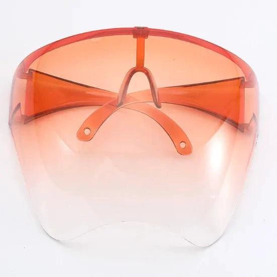Mandotos shielding eyewear goggles with anti-fog safety glasses, clear lens and adjustable strap for protection and comfort