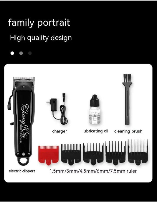 Mandotos Sleek Precision Trimmer Clipper with ergonomic design and stainless steel blades for precise grooming.
