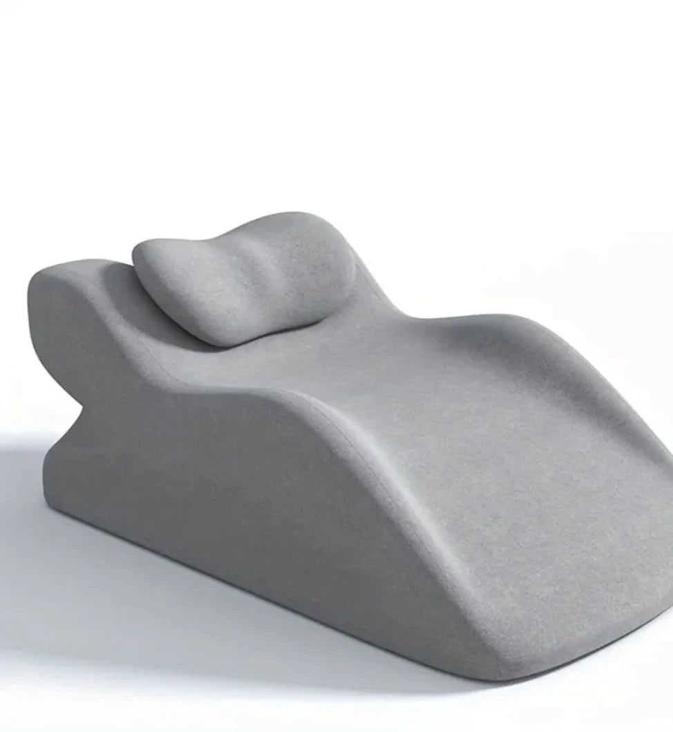 Mandotos stomach sleeper pillow with ergonomic design and soft fabric for comfortable side sleeping support.
