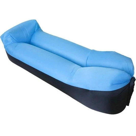 Mandotos SunScape inflatable lounger in vibrant colors, designed for comfortable outdoor relaxation and easy portability.