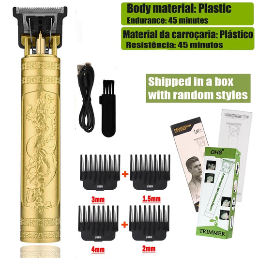 Mandotos T9 Hair Clipper with repair function, beard and body hair trimmer, electric haircut machine, 0mm barber shaver for men